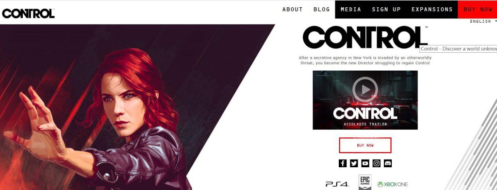 Control：控制动作冒险射击游戏