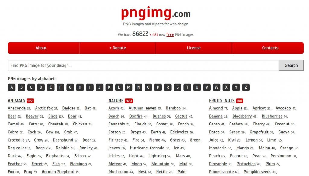 Pngimg：免费优质透明PNG背景素材库